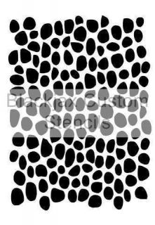 Cobble Stones Pattern Design Airbrush Stencil,Templa te