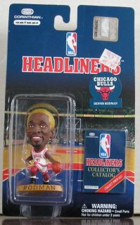 1997 Dennis Rodman Chicago Bulls Gold Hair Corinthian Headliners mint