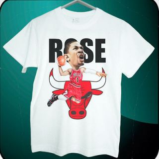 shirt of Derrick Rose Chicago Bulls short sleeve tee Mens & Kids all