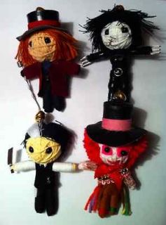 Tim Burton Johnny Depp 4 x Voodoo String Doll Willy Wonka Edward