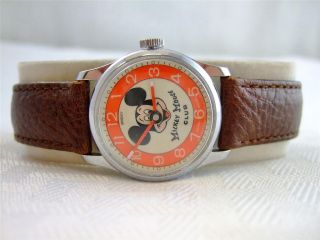 1976 Swiss Made MICKEY MOUSE DIGITAL Mechanical Wristwatch by Bradley