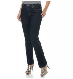 DG2 Diane Gilman Stretch Indigo Boot Cut Jeans with Concho Rivets Sz