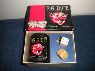 PIG DICE GAME PARKER BROTHERS VINTAGE