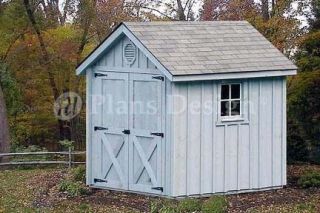 Playhouse / Storage Shed Gable Shed Plans 80608