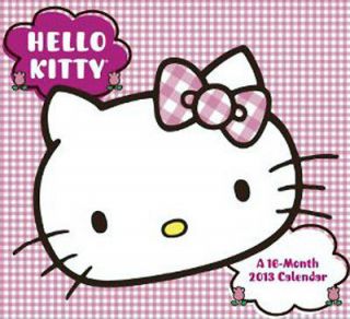 Hello Kitty 16 Month 2013 Wall Calendar
