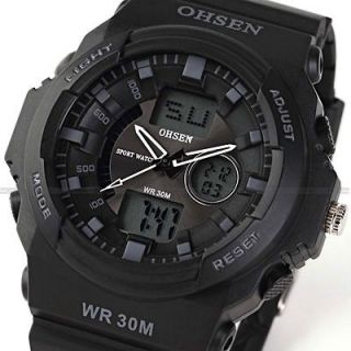 Cool Waterproof Mens Digital LCD Stopwatch Alarm Sport Quartz Watch