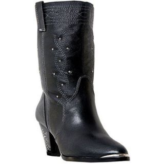 Dingo Kristen Western Cowboy Ladies Leather Boots Black