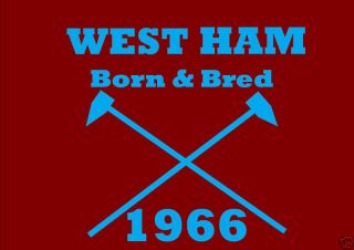 Personalised Hammers West Ham Irons Born & Bred T Shirt