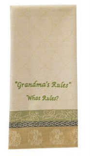 Dishtowel   Park Designs  Decorative/Embroidered   Grandmas Rules 71