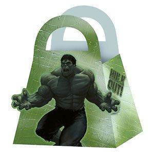 The INCREDIBLE HULK 2 ~(4) Party Favor TREAT BOXES ~Birthday Party