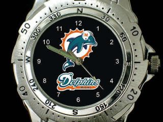 Miami Dolphins Stainless Steel Watch New Cool NR