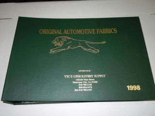 1998 De Loe Detroit original interior sample book, Fabric, Vinyl