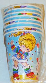 NEW RAINBOW BRITE 8 PAPER CUPS 9 oz PARTY SUPPLIES