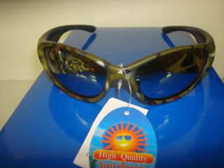 Camo Camouflage Sunglasses UV400 Protection Sports Fishing Golf Green