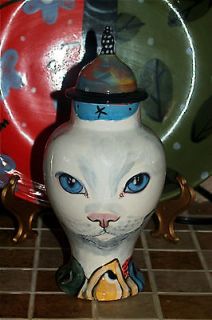 CERAMIC SMALL Pet urn for CAT ashes WHITE CAT PETS Cats ALL breeds DOD