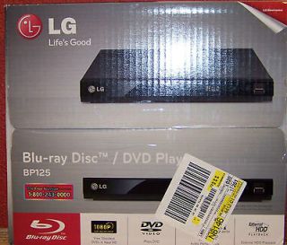 New LG BP125 Blu Ray Player 1080P HDD Playback Factory Sealed
