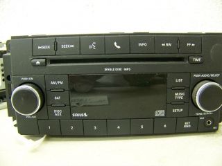 DODGE RAM 1500 2500 2009 2010 2011  2012 1 CD MP3 RADIO SATELLITE