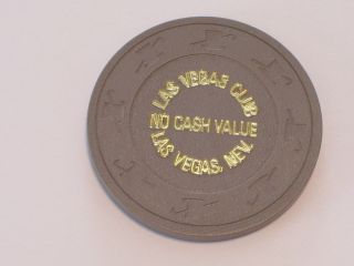NCV N/D LAS VEGAS CLUB Nevada Casino Poker Chip R 5