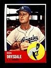 1963 TOPPS #360 DON DRYSDALE DODGERS EX 025799