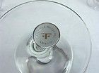 AUTHENTIC DOROTHY THORPE LABEL SILVER BAND GLASS GOBLETS VTG MID