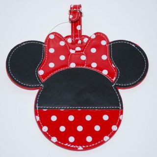 Disney Parks Minnie Mouse Large Luggage Bag Tag NEW