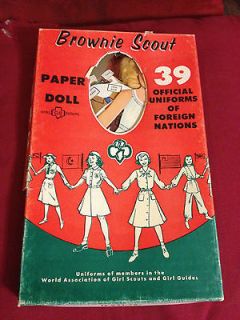 Brownie Scout Paper Doll and Accessories Good Shape 39 Official