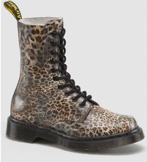 Dr Martens Boots Genuine 1490 Leopard Print Womens Boots Sizes UK 4