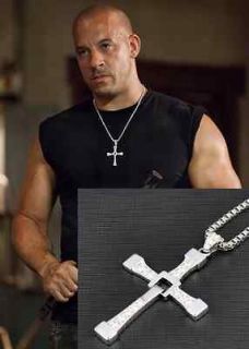 FAST and FURIOUS Vin Diesel Dominic Torettos Cross Pendant Silver