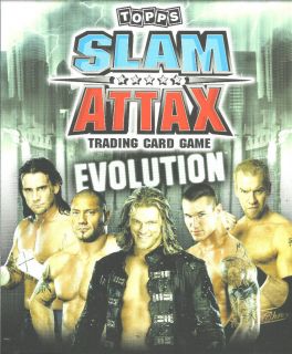 TOPPS WWE Slam Attax EVOLUTION TITLE FOIL TRADING CARD   See Cards