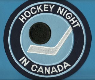 Vintage Hockey Night In Canada NHL Hockey Jersey Iron On Patch Crest A
