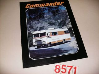 1970s Commander Motorhome Original Sales Folder 70s