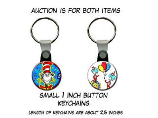 Dr Seuss Thing 1 and Thing 2 party set of 2 Key Chains