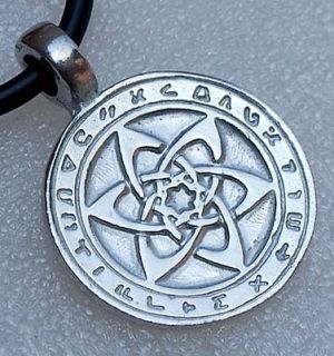 Kakabel Angel Astrologers Star Magic Hexagram Talisman Silver Pewter