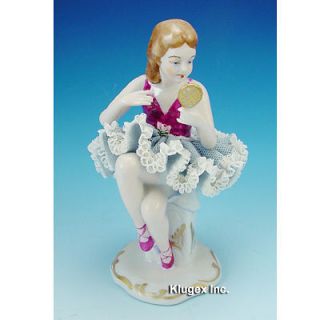 Dresden Lace Ballerina Girl Figurine