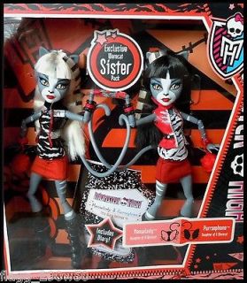 Monster High Doll* WERECAT TWINS SISTER 2 PACK  Meowlody