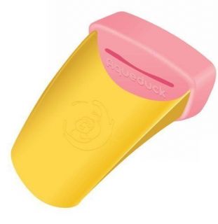Peachy AQUEDUCK Faucet Extender Kids Easy Reach Pink/Yellow ~NEW~