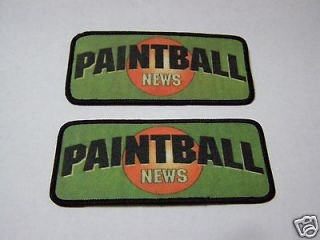 Patches Paintball News Patch Vintage Get (2) 4.25 x 1.75 RARE Hard to