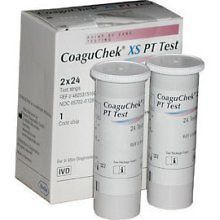 listed NEW UNOPENED Coaguchek XS PT test strips 48ct. EXP 01 2014