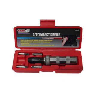 Drive Hand Impact Screwdriver Wrench w Bits Case Screw Driver