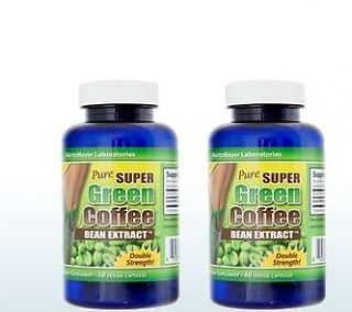 PURE SUPER GREEN COFFEE BEAN EXTRACT WEIGHT LOSS 2 MONTHS SUPPLY NEW