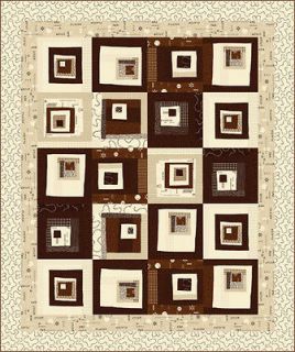 Wordplay Made Easy in brown quilt kit