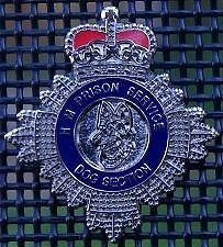 HM Prison Service DOG UNIT German Shepherd pin badge K 9