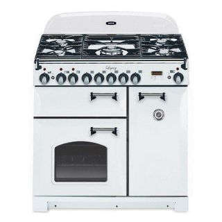 36 Pro Style Dual Fuel Range Vintage White, Cathedral Door