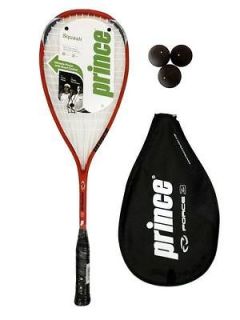 Prince Lumina Force Squash Racket + 3 x Dunlop Squash Balls RRP £50