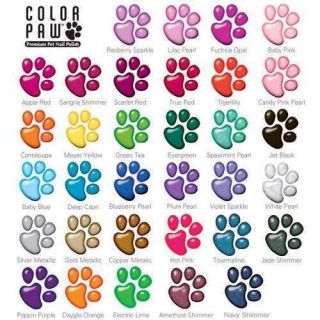 Color Paw Dog Pet Nail Polish All Trendy Colors Available Pick Your 3