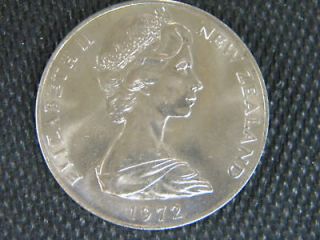 1972 Elizabeth II New Zealand One Dollar Coin