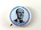 1972 George McGovern for President 1 1/4 Button Campaign Pinback Navy