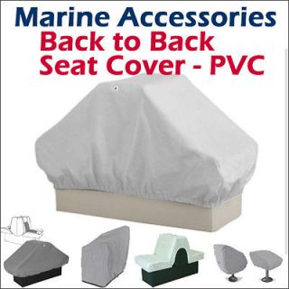 Waterproof boat Back to Back Seat Cover 50 D x 22 W x 22 H White