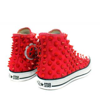 Original Converse All Star Spike Stud All RED color Converse Studded
