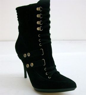 Nine West Womens Digger Black High Heel Boot Size 10.5